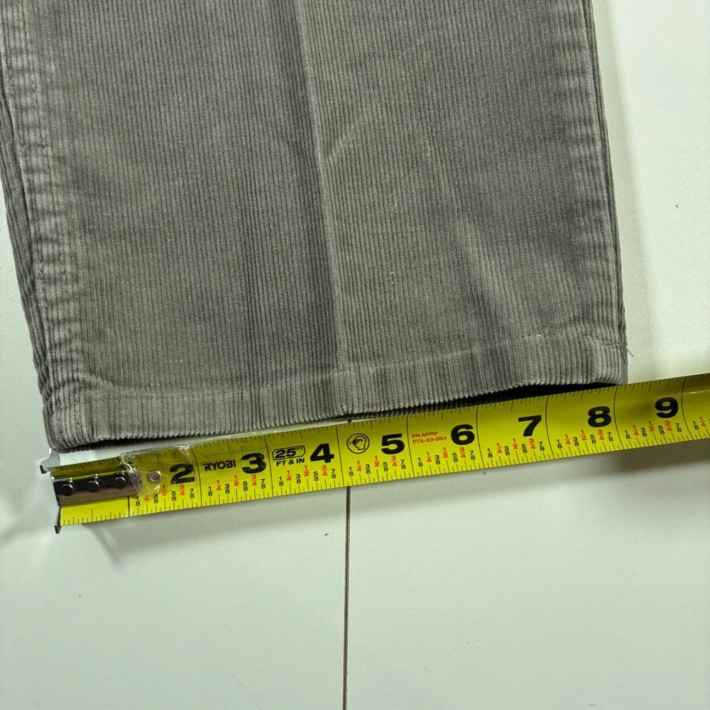 Vintage Levi's 515 Corduroy Pants 38x29 Gray Made in USA Pinwale 80s (Tag 40x32)